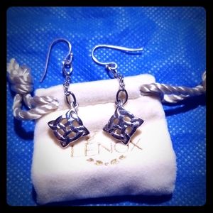 Lenox Celtic Knot Silver Dangle Earrings
